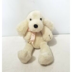 Vintage Yang Jee‎ Plush Dog Floppy White 15" Stuffed Animal Cream Yangjee
